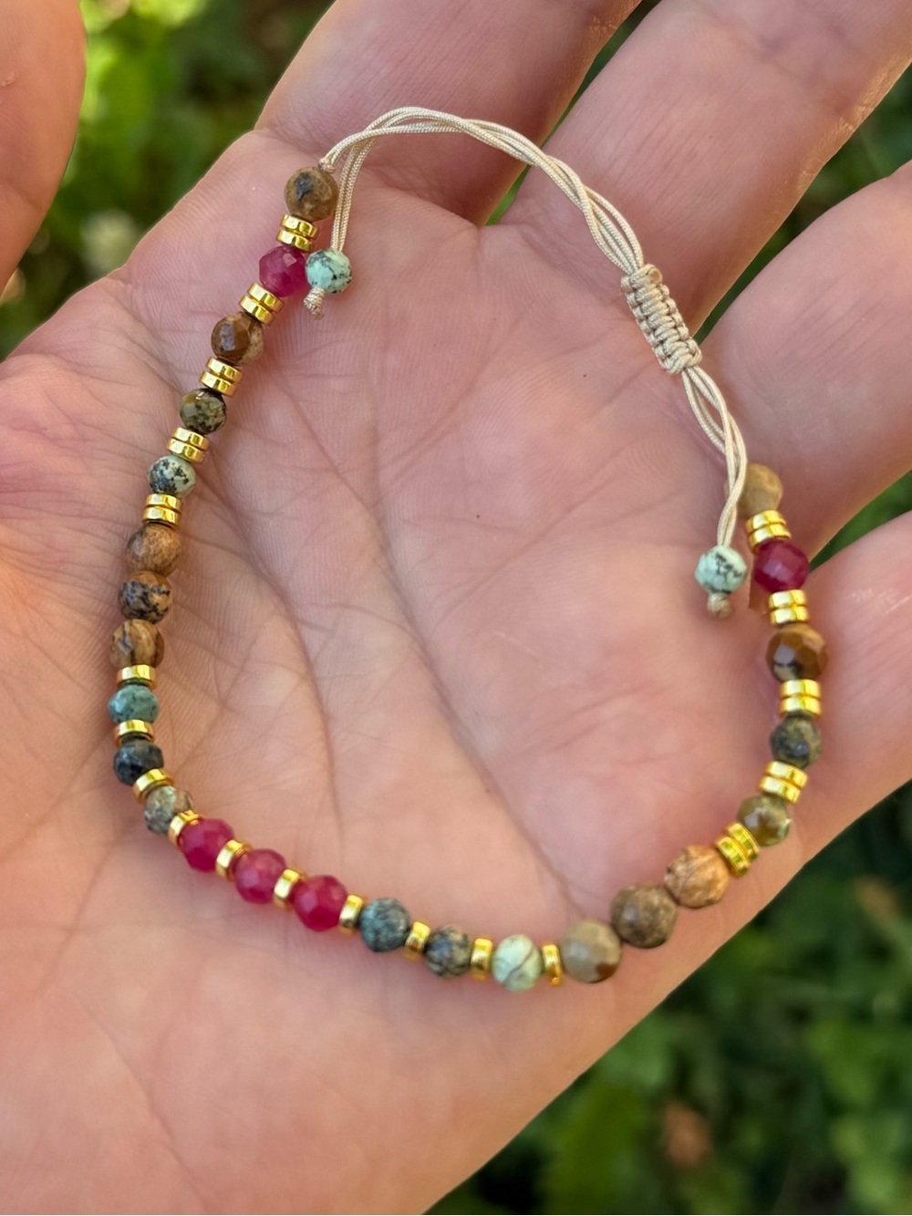 Handmade Multicolor Natural stone Bracelet - Picture 5 of 5